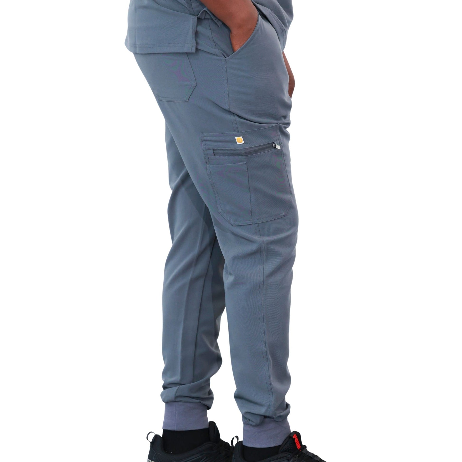 The Bo – Men’s Scrub Pants – Modern Jogger Fit - Detail View