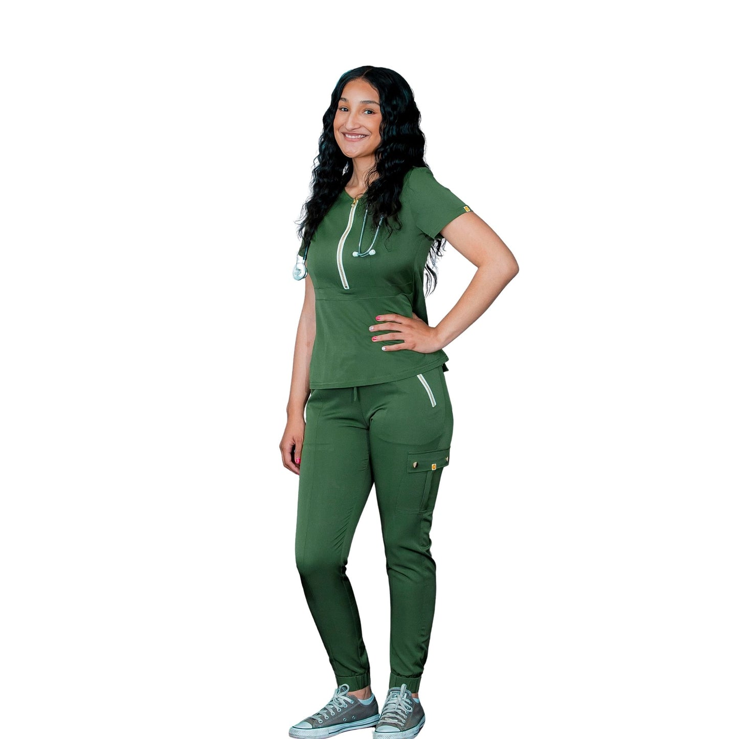 The Kiki - Women’s Scrub Pants – Cargo Jogger, Modern Fit