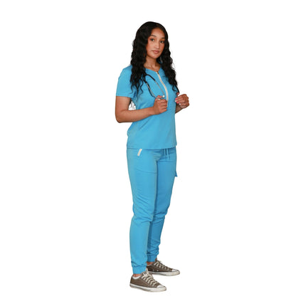 The Kiki – Women’s Scrub Top – Half Zip, Modern Fit