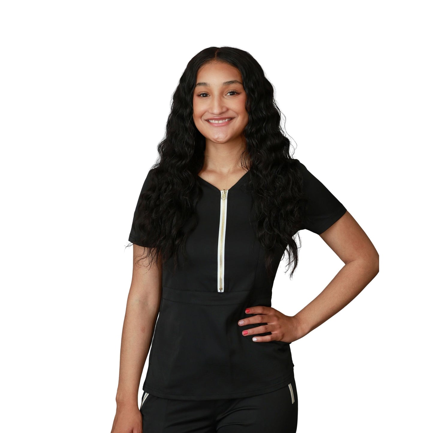 The Kiki – Women’s Scrub Top – Half Zip, Modern Fit