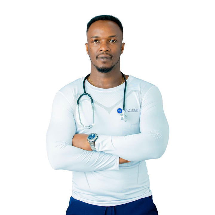 The Kai – Men’s Underscrub Top – Long Sleeve, Fitted - Tulia Scrubs