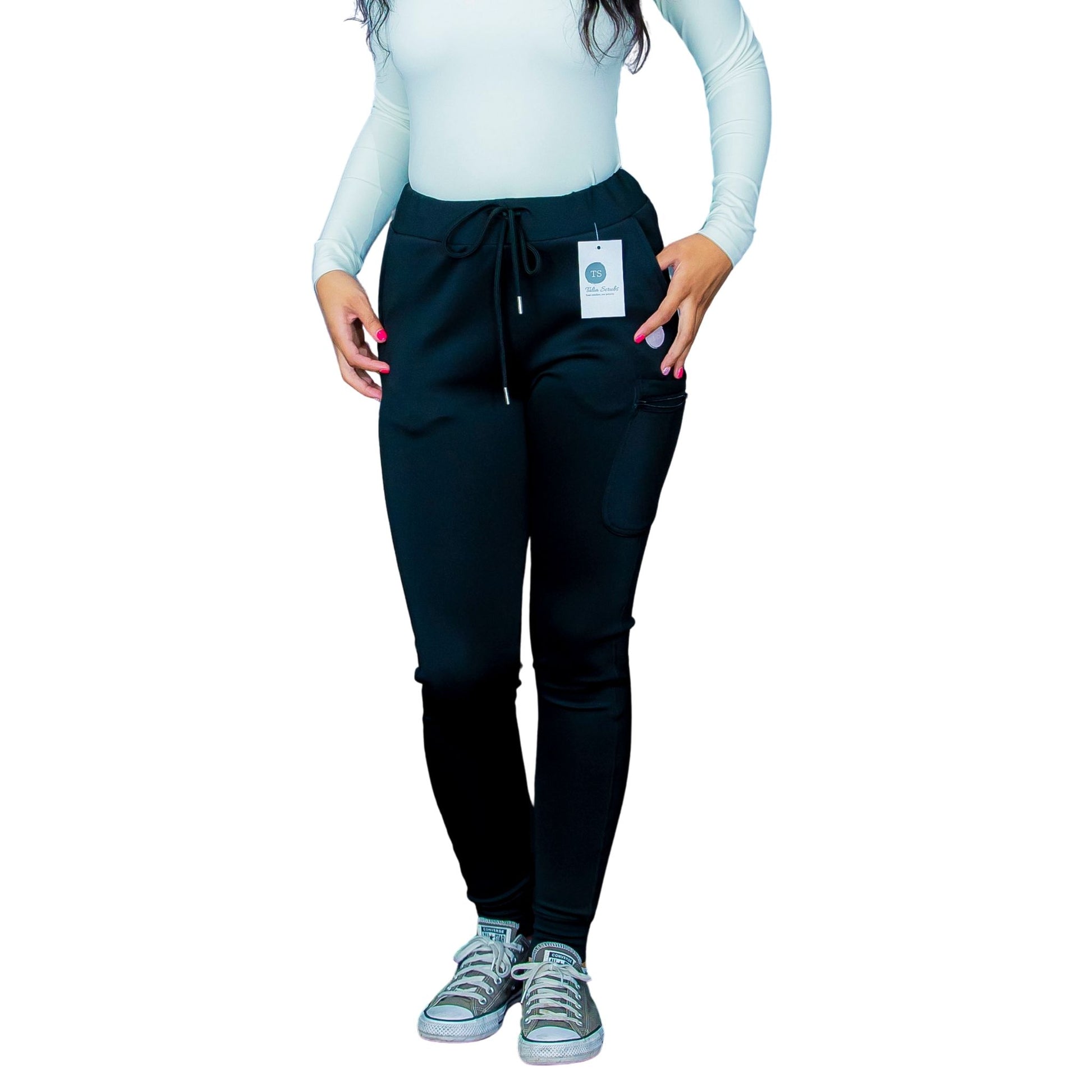 The Sheila – Women’s Scrub Pants – Cargo Jogger, Modern Fit - Side View