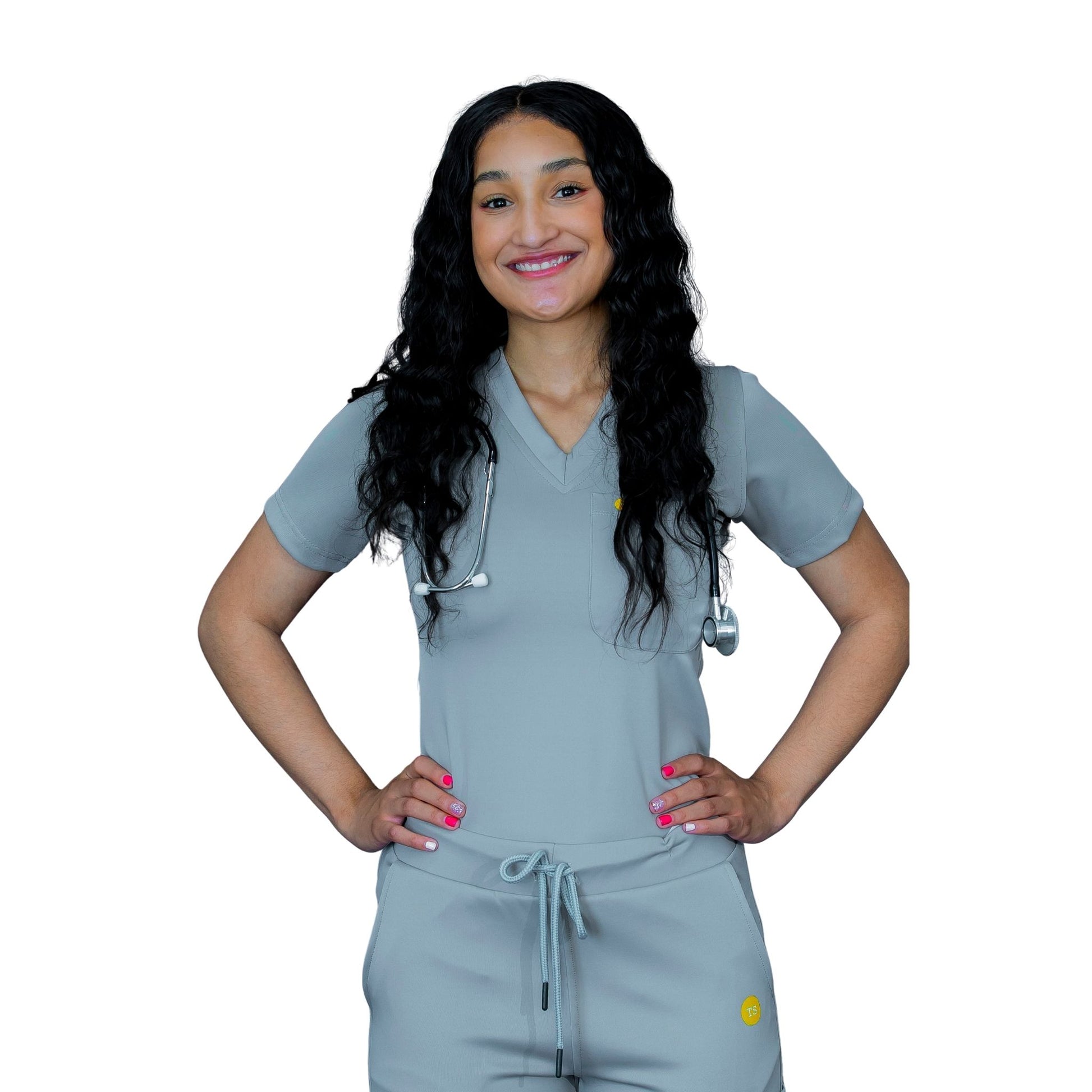 The Sheila – Women’s Scrub Top – V-Neck, Relaxed Modern Fit - Image 6