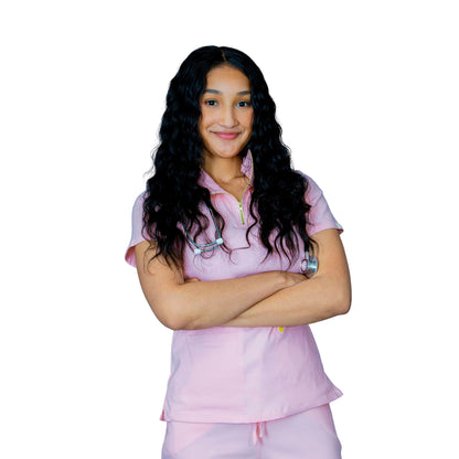 The Willow - Women’s Scrub Top - Zip Front, Modern Fit