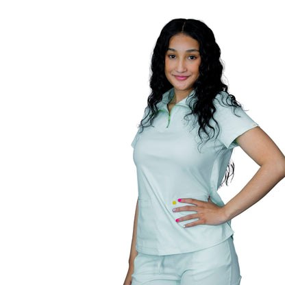 The Willow - Women’s Scrub Top - Zip Front, Modern Fit