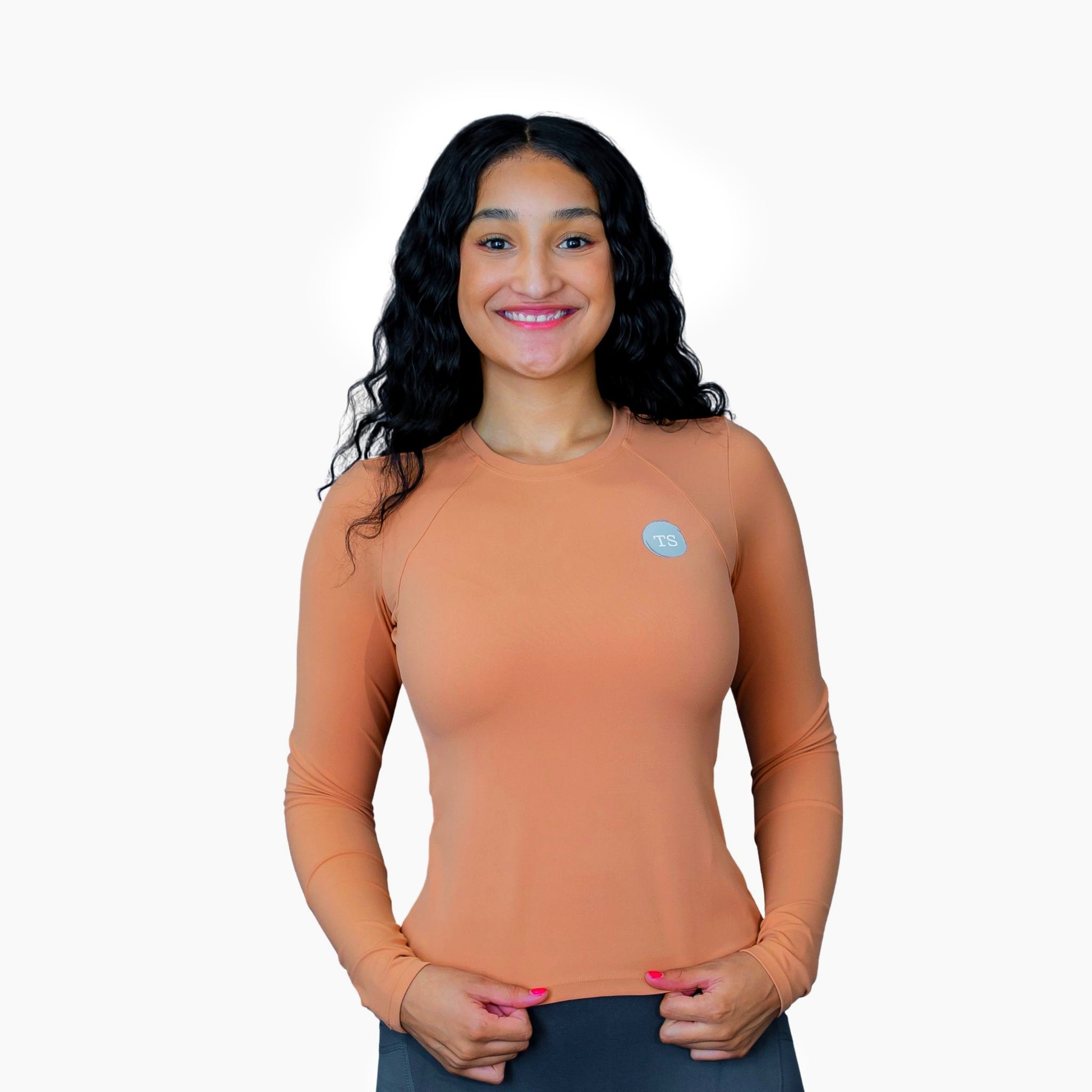 The Amara – Women’s Underscrub Top – Long Sleeve, Fitted - Image 6