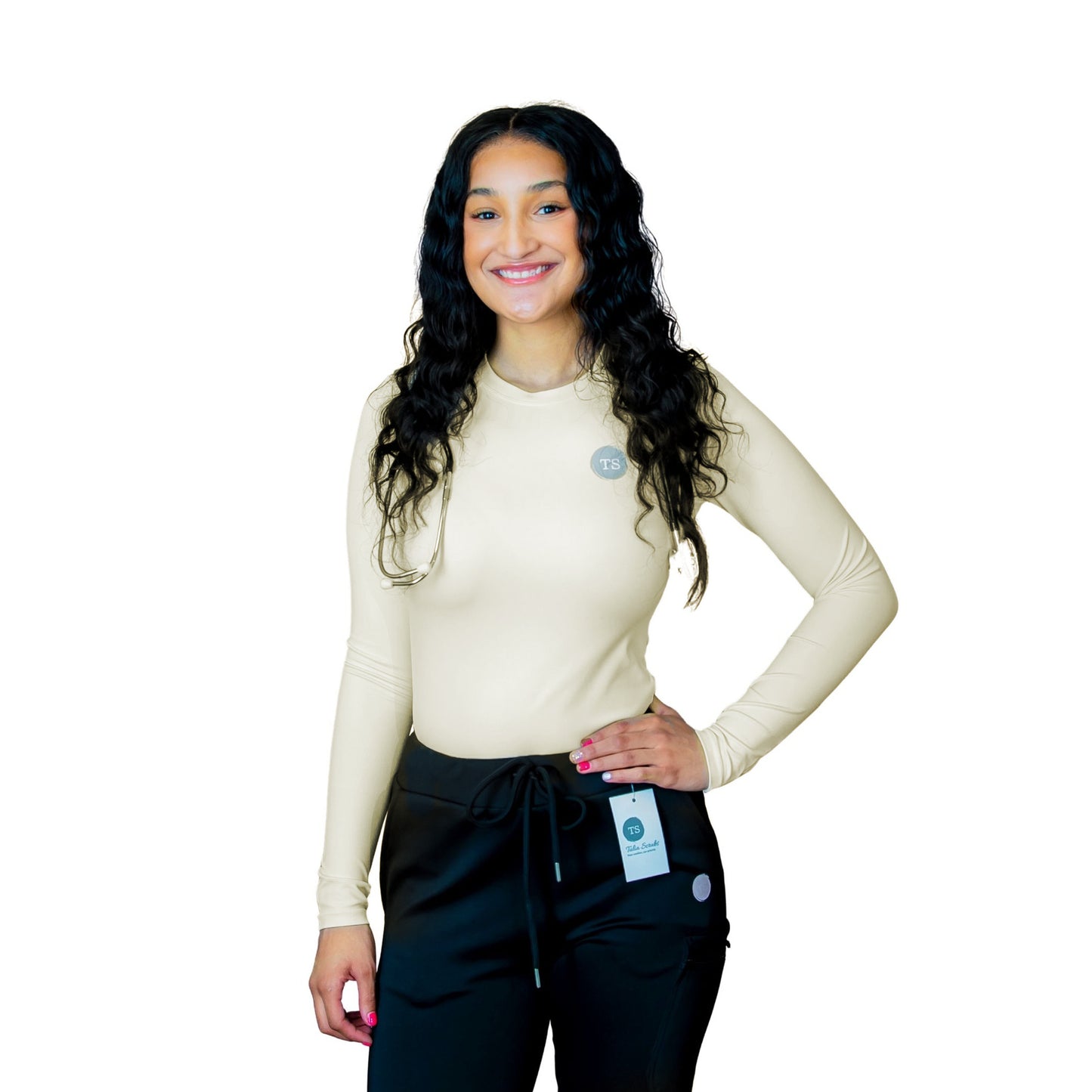 The Amara – Women’s Underscrub Top – Long Sleeve, Fitted