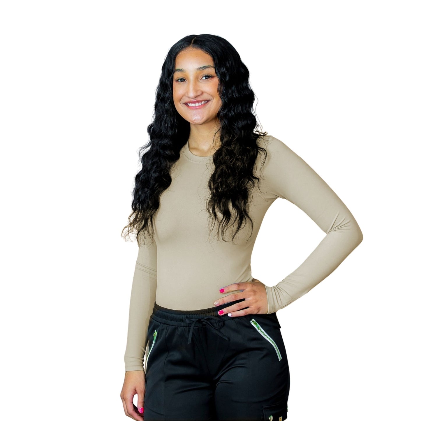 The Amara – Women’s Underscrub Top – Long Sleeve, Fitted